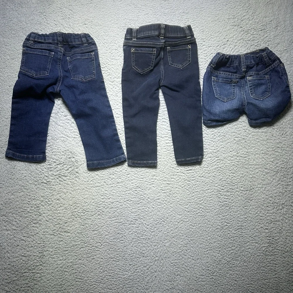 Denim Toddler Jeans Size 18M‎ lot of 3 Garanimals Children's Place Wonder Nation